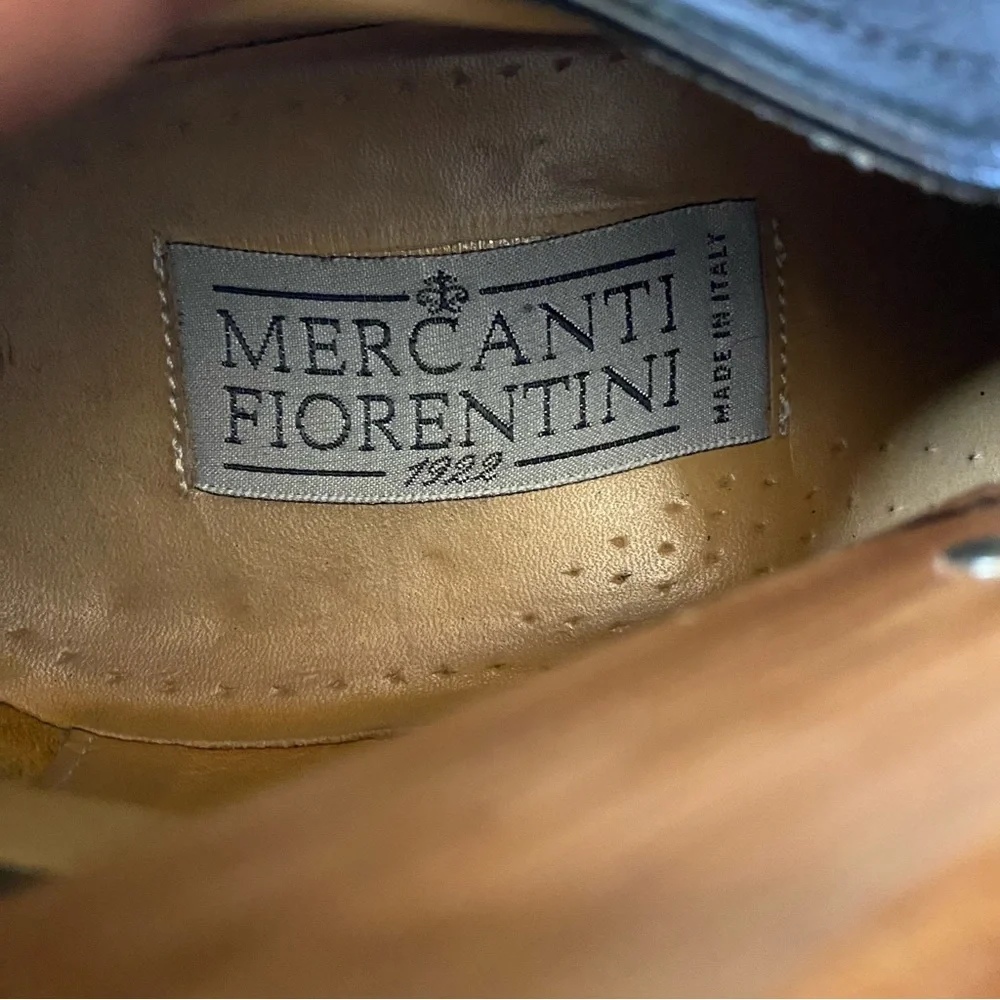 VINTAGE : Mercanti Fiorentini men’s size 11 : genuine leather oxford dress shoes